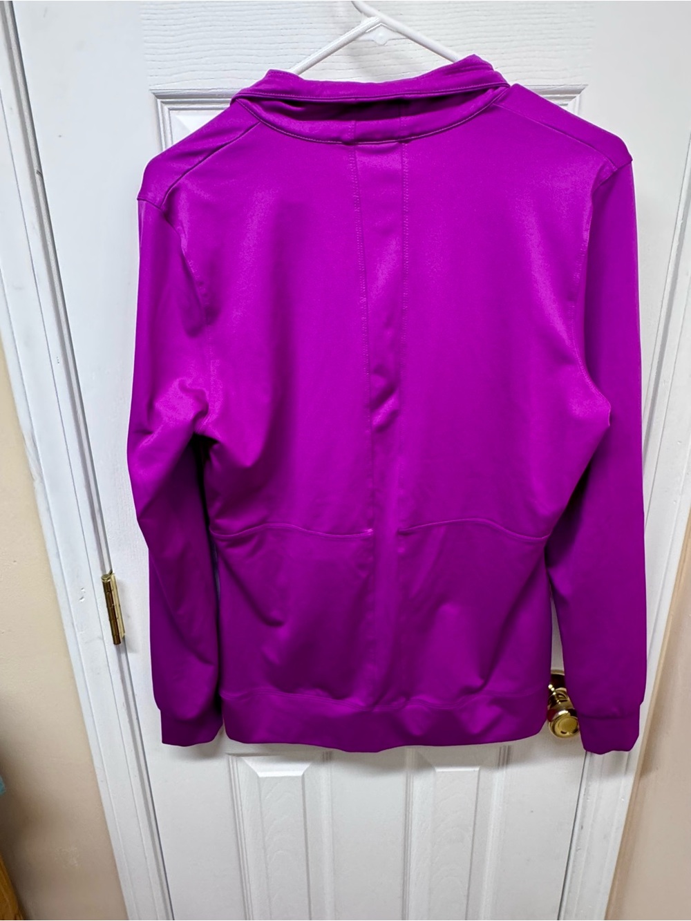 Nike Dri-FIT Full Zip Track Jacket Purple Athletic Running Gym Women’s Large - Picture 8 of 9